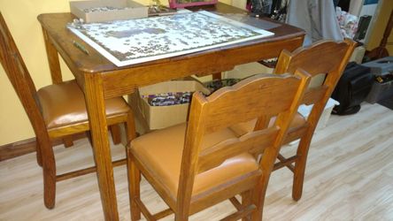Antique table and chairs
