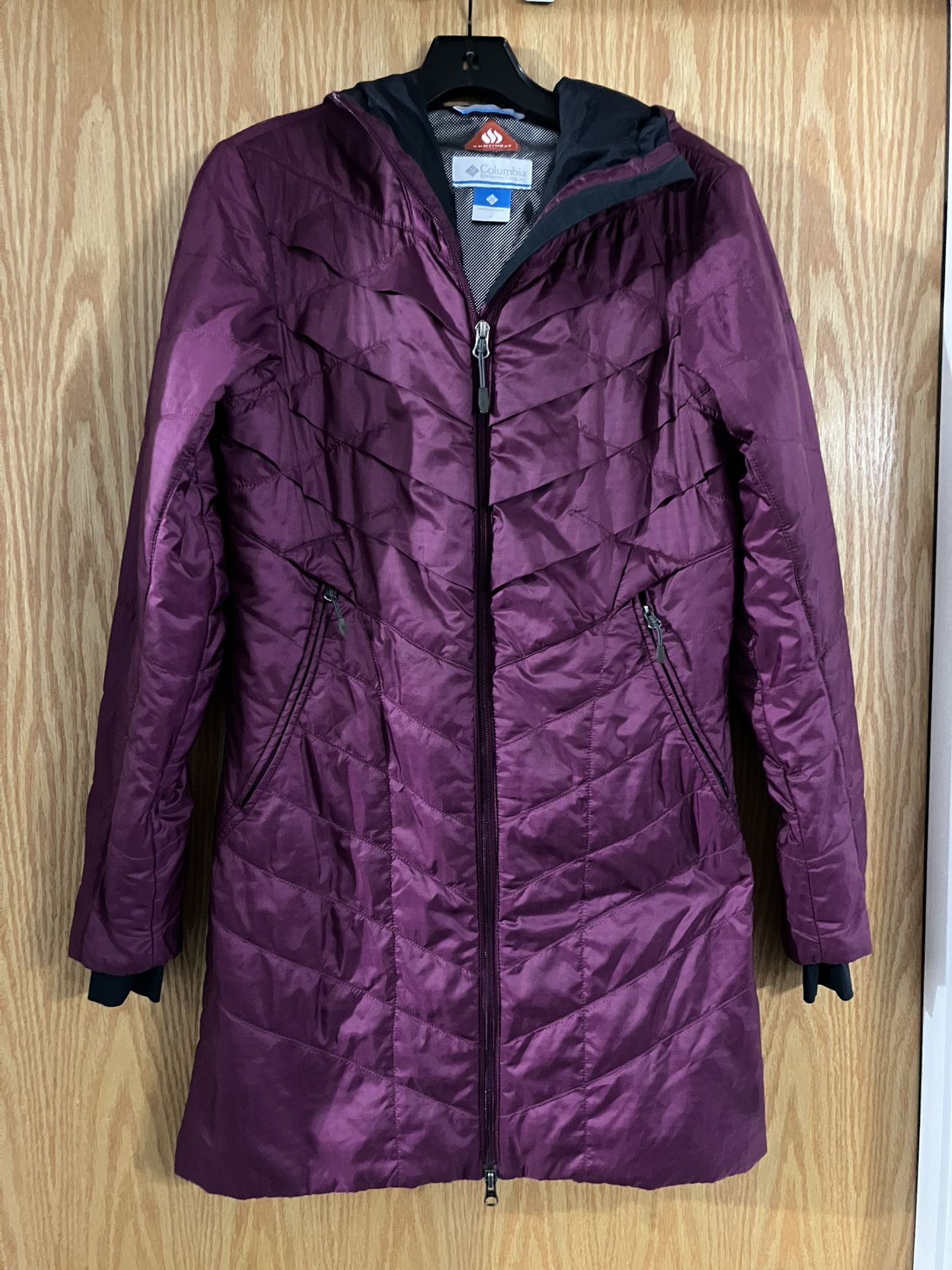 Columbia Girl Coat   Small  Size  Omni-Heat 34”Long Woman Coat 