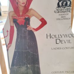 New Hollywood Devil Costume Size Med