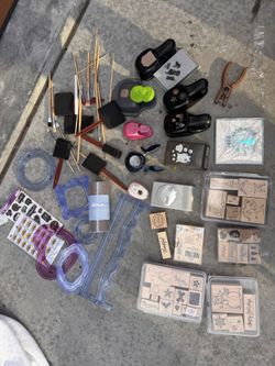 Stamps And Presses , Stickers And Brushes Etc