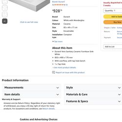 Modern Sink Basin Duravit vero 0(contact info removed)