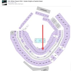 01/01/2024- NHL Winter Classic- Seattle Kraken vs Vegas Golden Knights