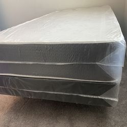 Twin Size Mattress 10 Inches With Box Springs And Metal Bed Frame Quality & Comfort Available All Size. Delivery Available