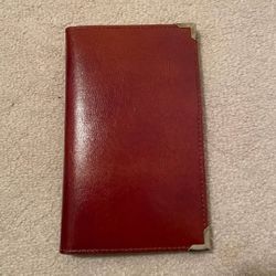 Old leather pocket wallet