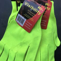 Work Gloves Neon