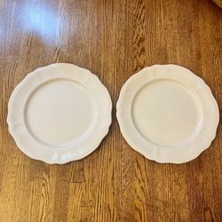 Vintage Mid Century Japan Federalist Ironstone set of 2 12” Chop plate / platter 4238