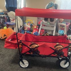 Make Me A Deal Of All These Items, Toddler Items And A Wagon To Push And A Stroller To Push And A Highchair With Extras Pull Books Toys As You Can See