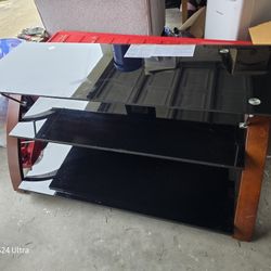 Glass Top TV Stand
