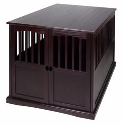 Extra large wooden dog crate