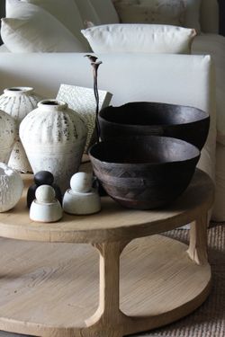 Round Elm Coffee Table