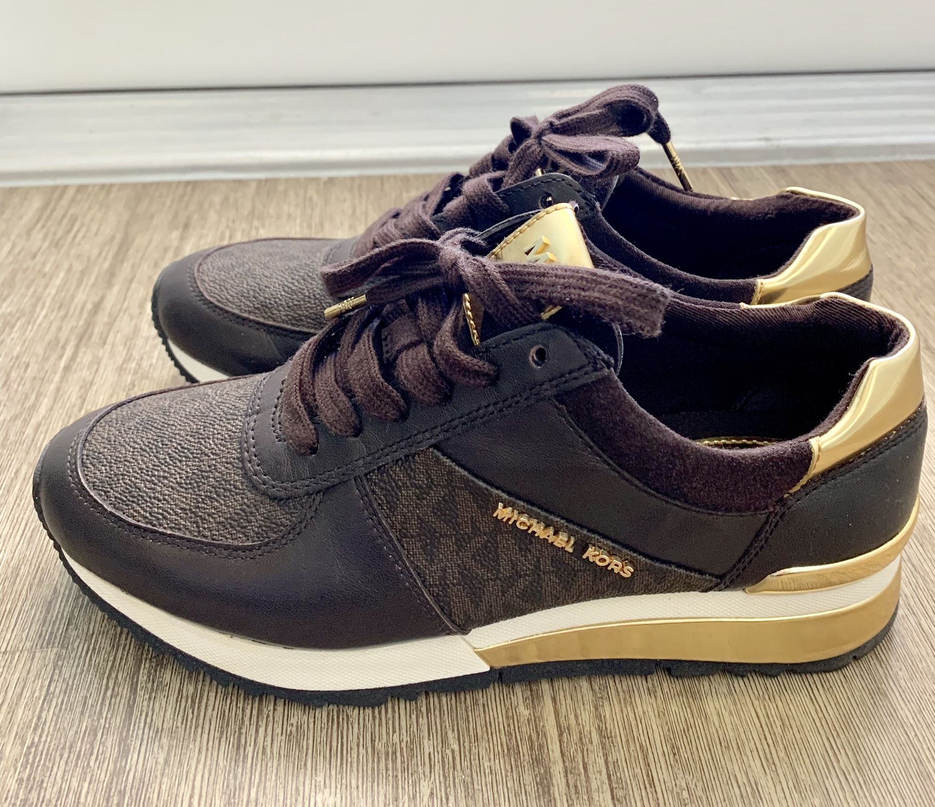 Michael Kors Allie leather trainer sneakers