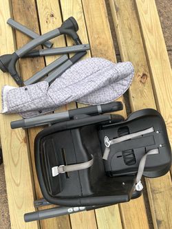 Baby High Chair Disassembled with Fabric Insert