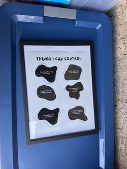 Things I Can Control Art poster
