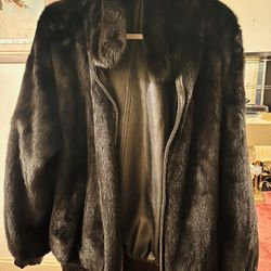 Unisex Mink Bomber Jacket