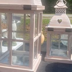 Brand New Designer Silver Heart Top Lantern Very Detailed High Quality Masterpiece