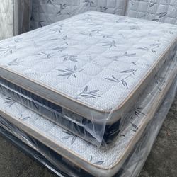 😴Mattress pillow top🥱 💎All sizes 💎12” inches tall 🔵Queen $199 🟣Full $180 🟠Twin $150 🟡King $330 🔴Cal king $330 🔘 Delivery available🚛