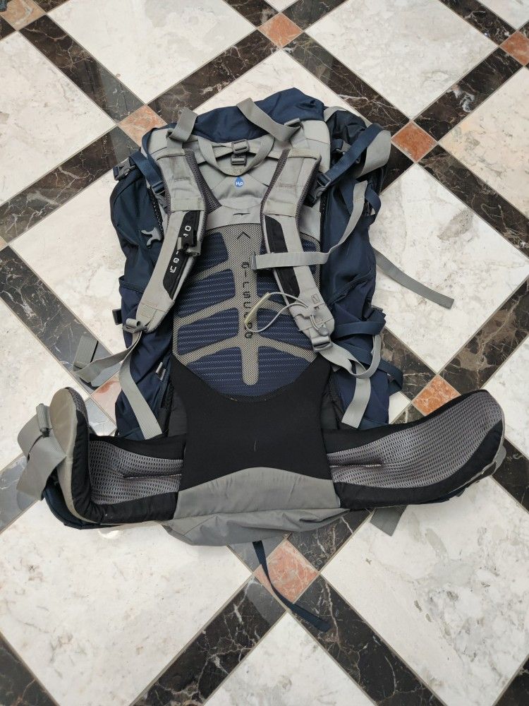 Osprey Aether 70 Backpack Blue Hiking Backpacking Md
