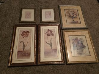 Collection Of Wall Mounted Paintings with Frames
