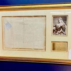 Queen Victoria Signed Military Appointment Document