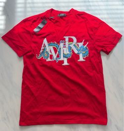 Amiri Chinese new year dragon T-shirt Red size Small