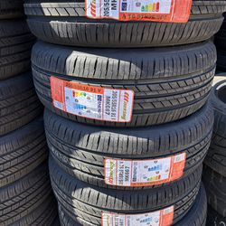 4 new 205/55/16 mile king tires installed and balcned a