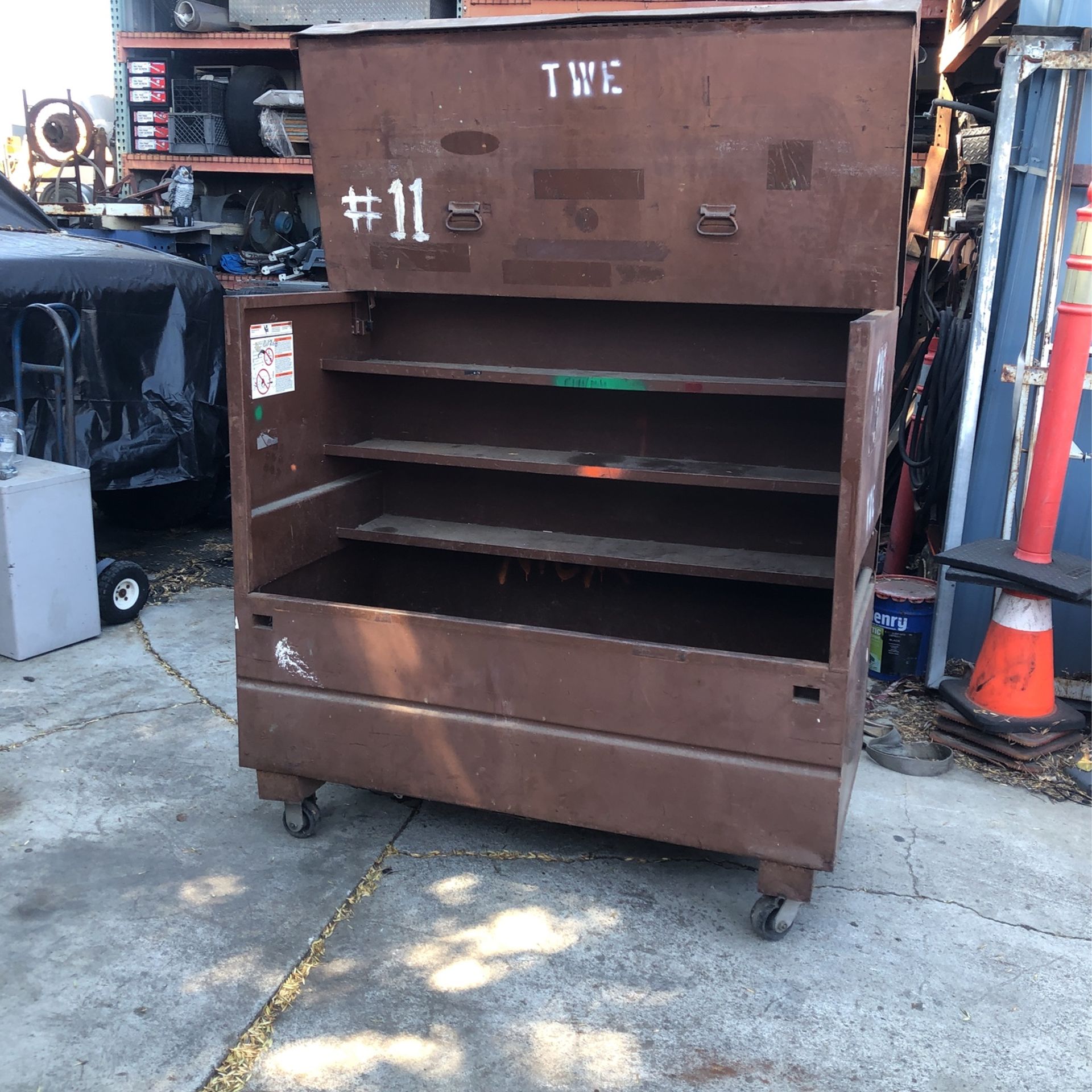 Knaack Tool Box Job Box Knack Open Top work Toolbox