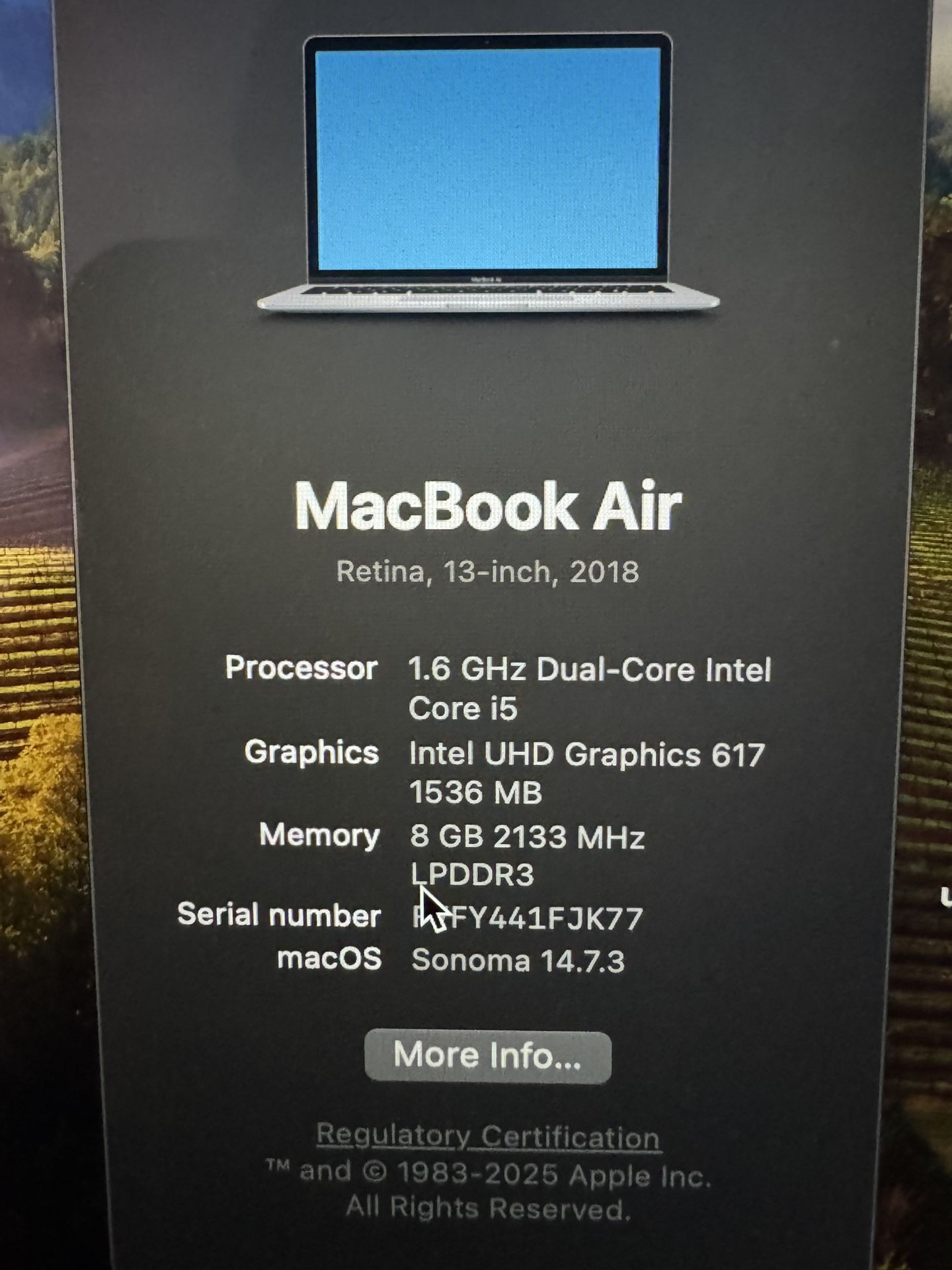 2018 MacBook Air Retina Pristine Condition