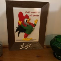 Rare Vintage Goebel Beer Sign