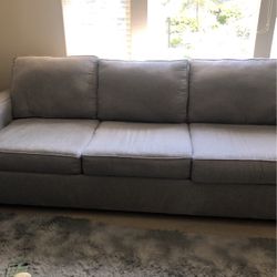 3 Seater Couch and Loveseat Grey Like Brand New 