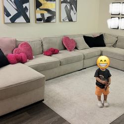 Living Spaces U-shaped Sectional Couch