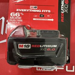 Milwaukee M-18 RedLithium XC 6.0 Battery Pack 48-11-1860