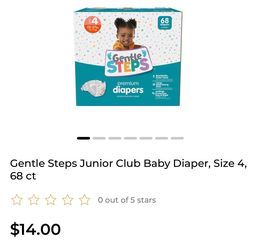 Gentle Steps SIZE 4 diapers