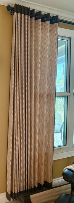 Curtain woven panels