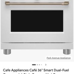 4,246.86 Cafe 36 in. 5.75 cu. ft. Smart 6 Burner Dual Fuel Range with Convection in Matte White