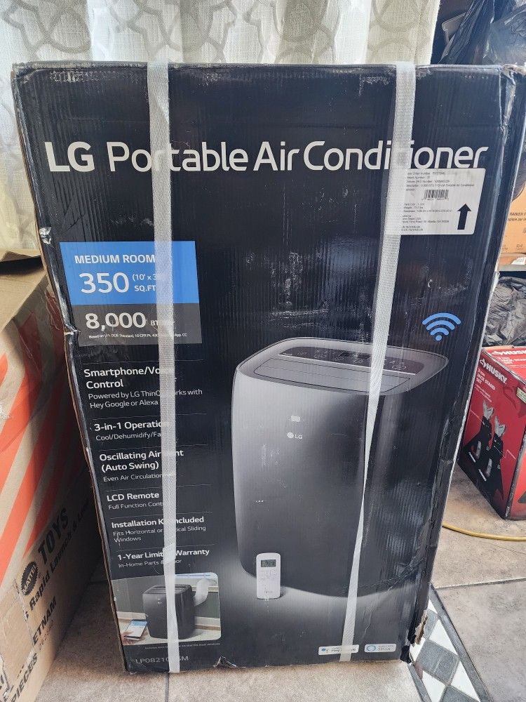 LG 8,000 BTU Smart WiFi 2in1 Portable Air Conditioner & Dehumidifier Brand New (Price Is Firm)
