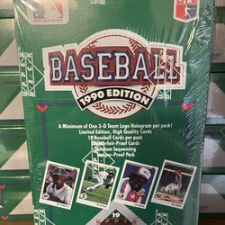 Sealed Box Of 1990 Upper Deck Baseball 