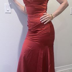 Red Mermaid Style Dress 