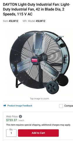 Dayton 45LW12 light duty industrial fan
