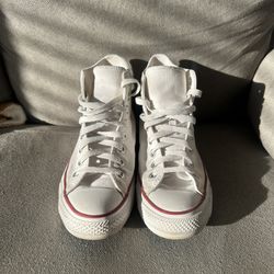 White Hightop Converse