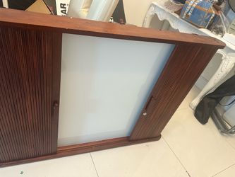 43x32x4” balt tambour doors mahogany board