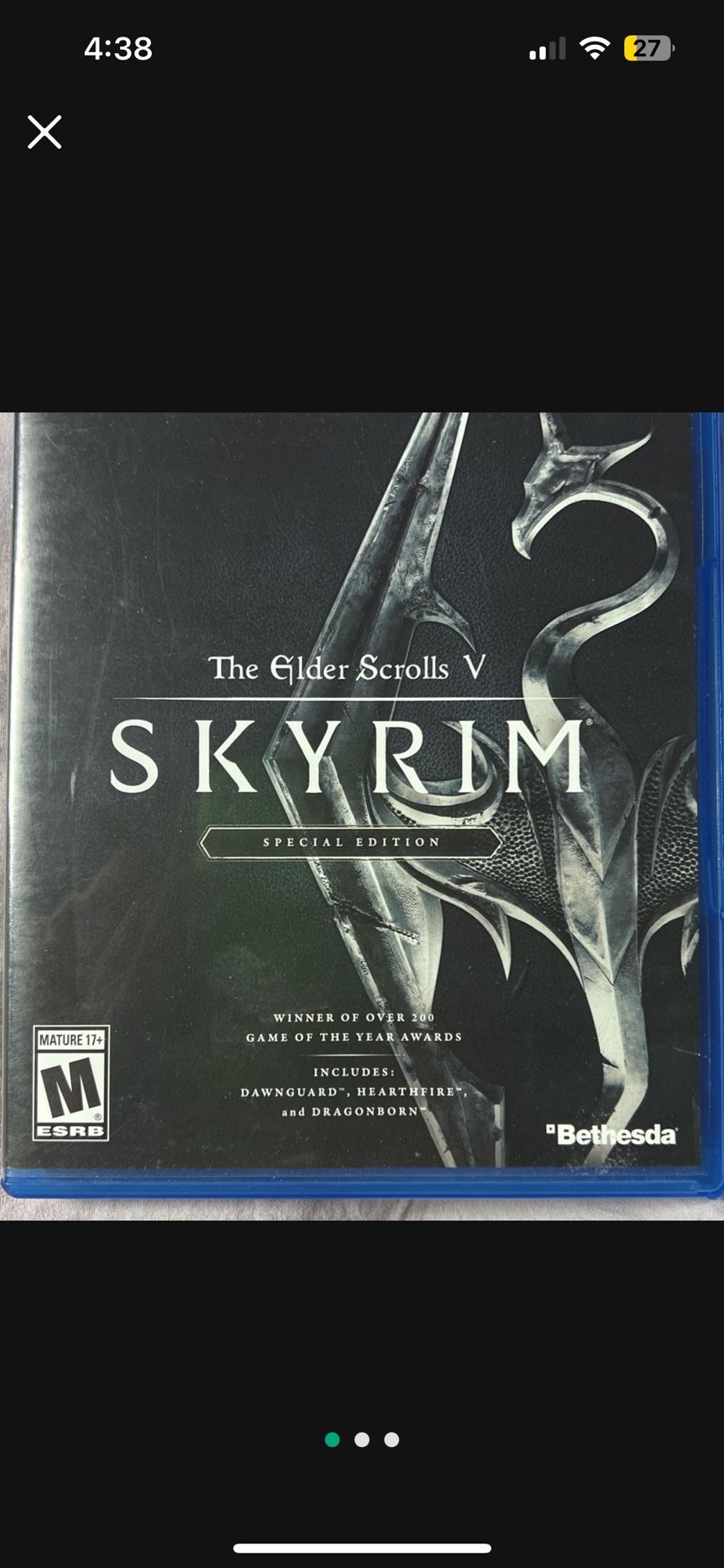 Skyrim The Glider Scrolls V- For PS4
