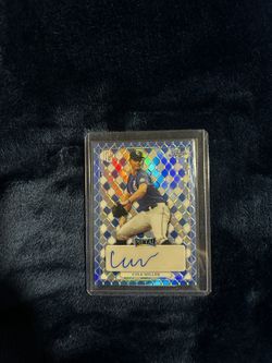 2022 Leaf Perfect Game National Showcase Metal Auto Pre-Production Proof Rainbow - Blue 1/1 MA-CM4 Autographed by: Cole Miller