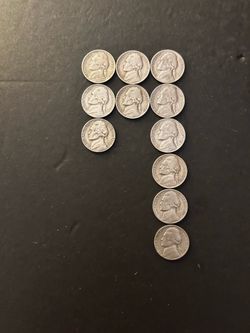 Coins - Jefferson Nickels - almost impossible find in circulation - 2 Denver mint/3 Philadelphia mint /6  San Francisco mint– Total 11 Coins