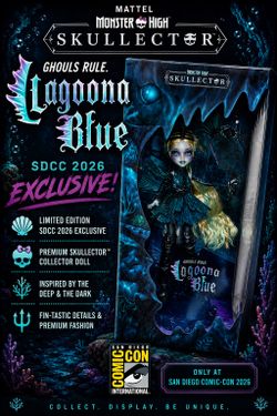 Mattel Monster High Skullector Ghouls Rule Lagoona Blue Doll SDCC 2026 [New]