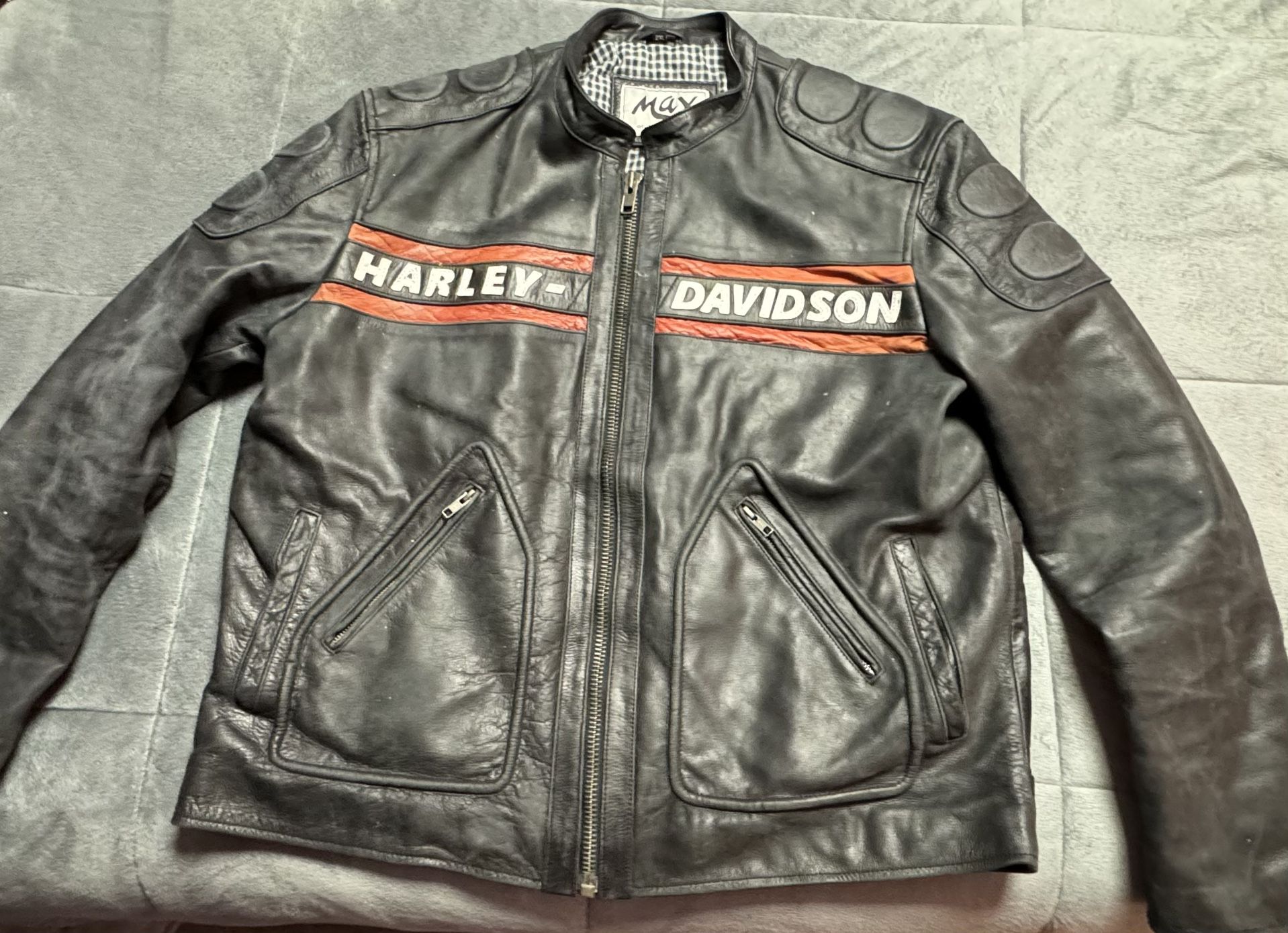 Harley-Davidson Leather Bomber Jacket Mens Size XXL