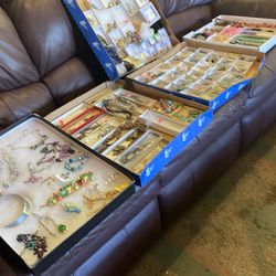 Jewelry. See all boxes. Inquiry if interested. Mostly one dollar to $10.