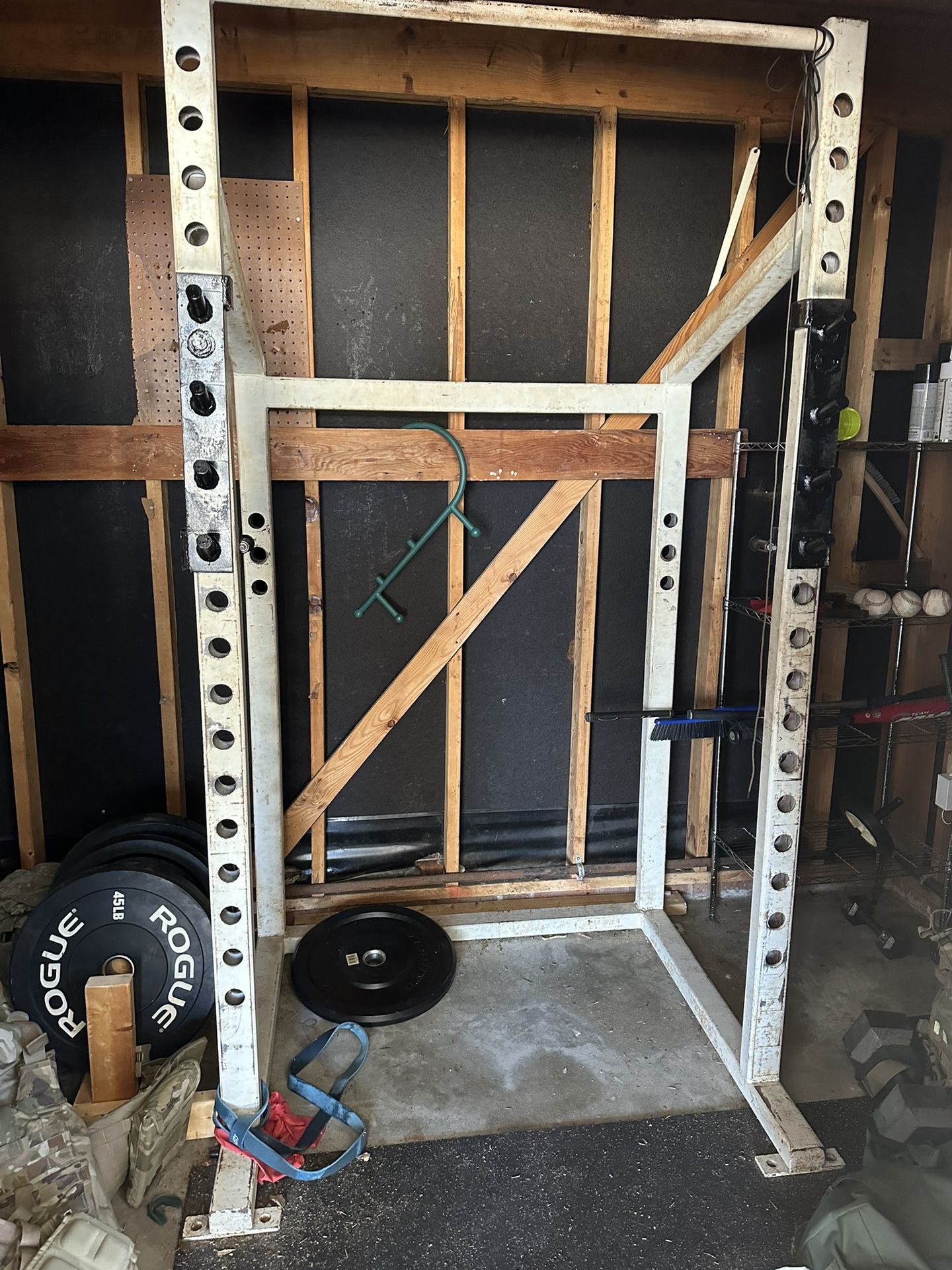Workout Rack With Barbell