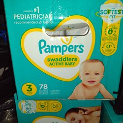 Pampers Swaddlers Size 3 78 Diapers Superpack