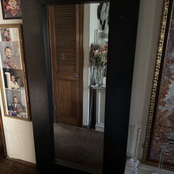 Title: Large Full-Length Black Framed Mirror (6’3” x 3’1”) – Modern & Sturdy