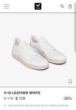 Veja Women V-10 White Shoes